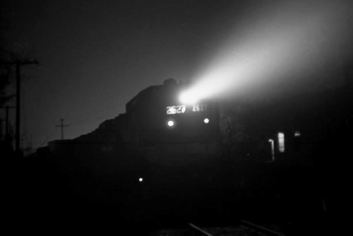 Train at Night, 1974 by Hunter-Desportes is licensed under CC BY 2.0