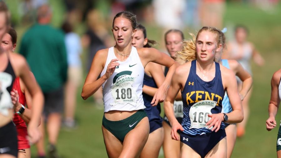 MSU+womens+cross+country+finish+first+at+EMU+Fall+Classic%2F+Photo+Credit%3A+MSU+Athletic+Communications