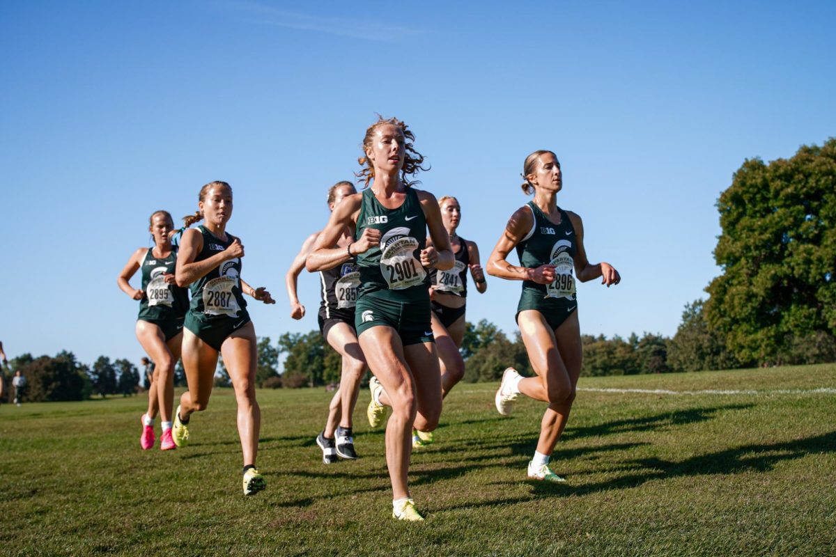 The womens cross-country team during the Spartan Invitational on Friday, September 15, 2023. 