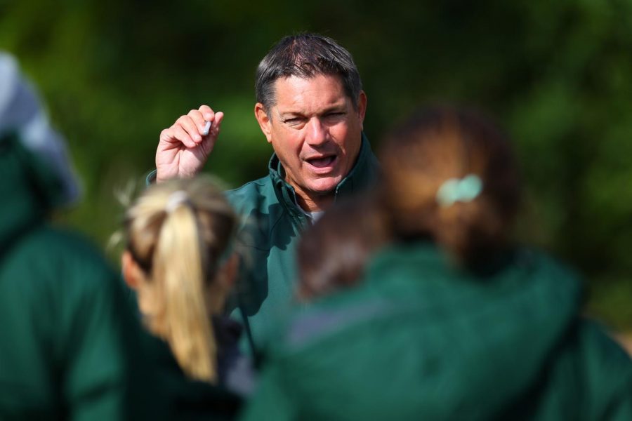 MSU+womens+soccer+head+coach+Tom+Saxton%2FPhoto+Credit%3A+MSU+Athletic+Communications