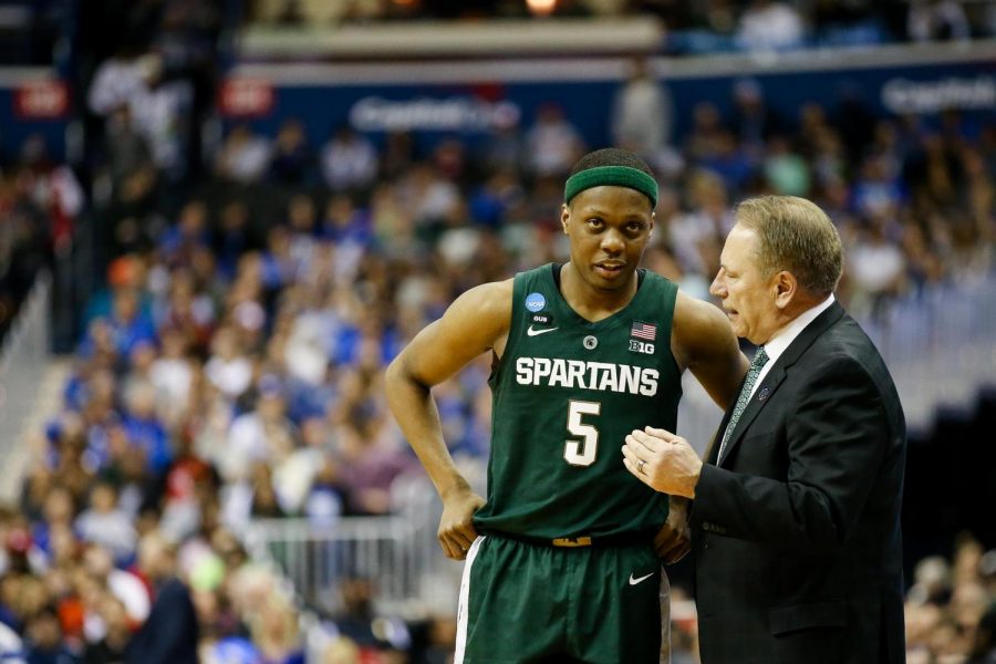 Cassius Winston and Tom Izzo/Photo: MSU Athletic Communications