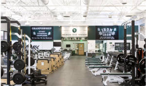 Spartan Weight Room Photo Credit: MSU Athletic Communications