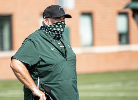 Michigan State offensive line coach Chris Kapilovic/ Photo Credit: MSU Athletic Communications