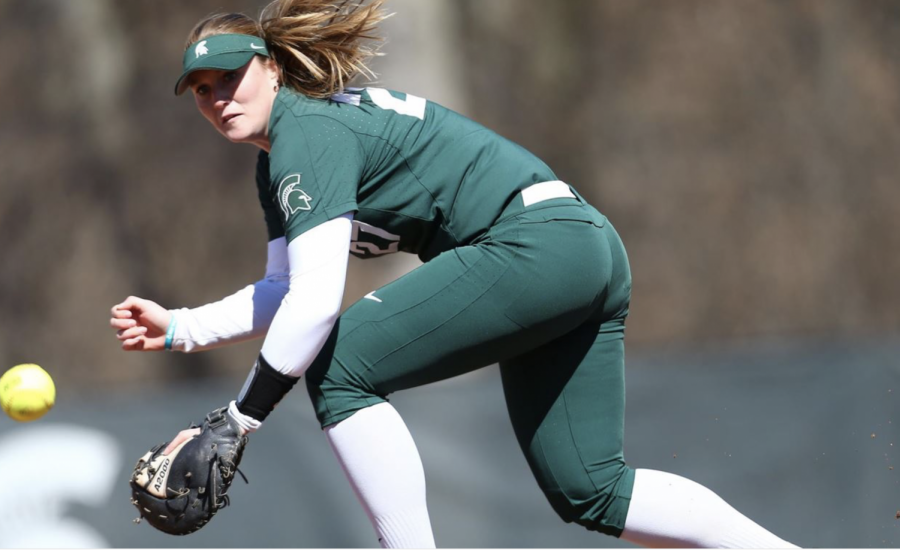 Former MSU softball player and current assistant coach Riley Paxson/ Photo Credit: MSU Athletic Communications