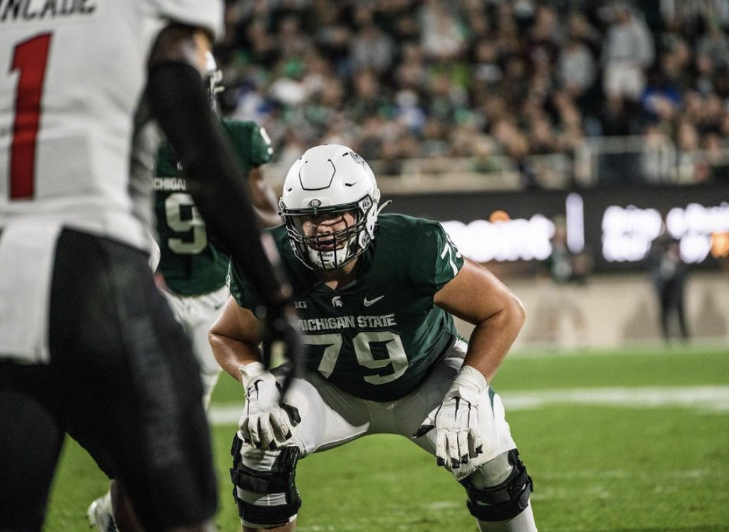 Michigan State OL Kevin Jarvis entering 2022 NFL Draft