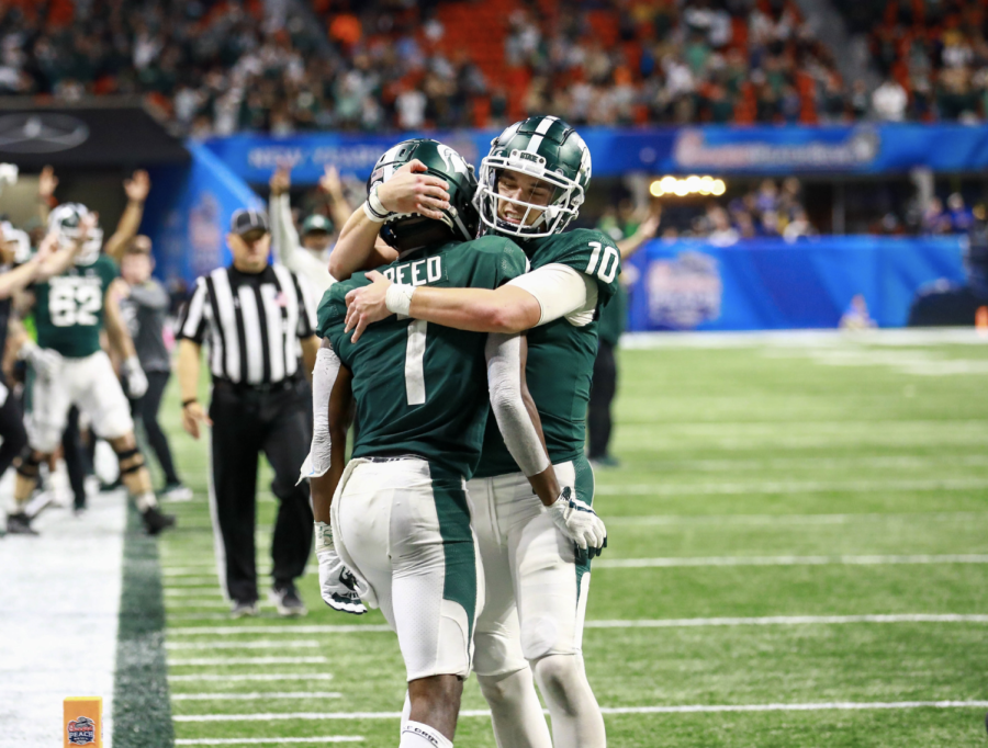 Jayden Reed's two games at Mercedes-Benz Stadium: ▶️ 2021 Peach Bowl - 2  TDs ▶️ at Falcons - 2 TDs (first career @nfl scores)