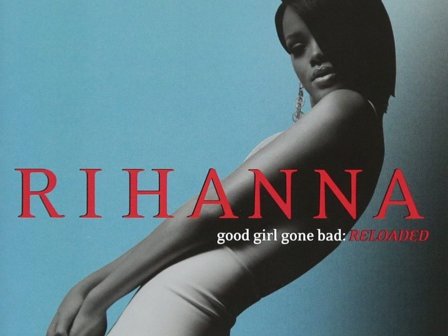 The cover of Rihannas album, Good Girl Gone Bad: Reloaded