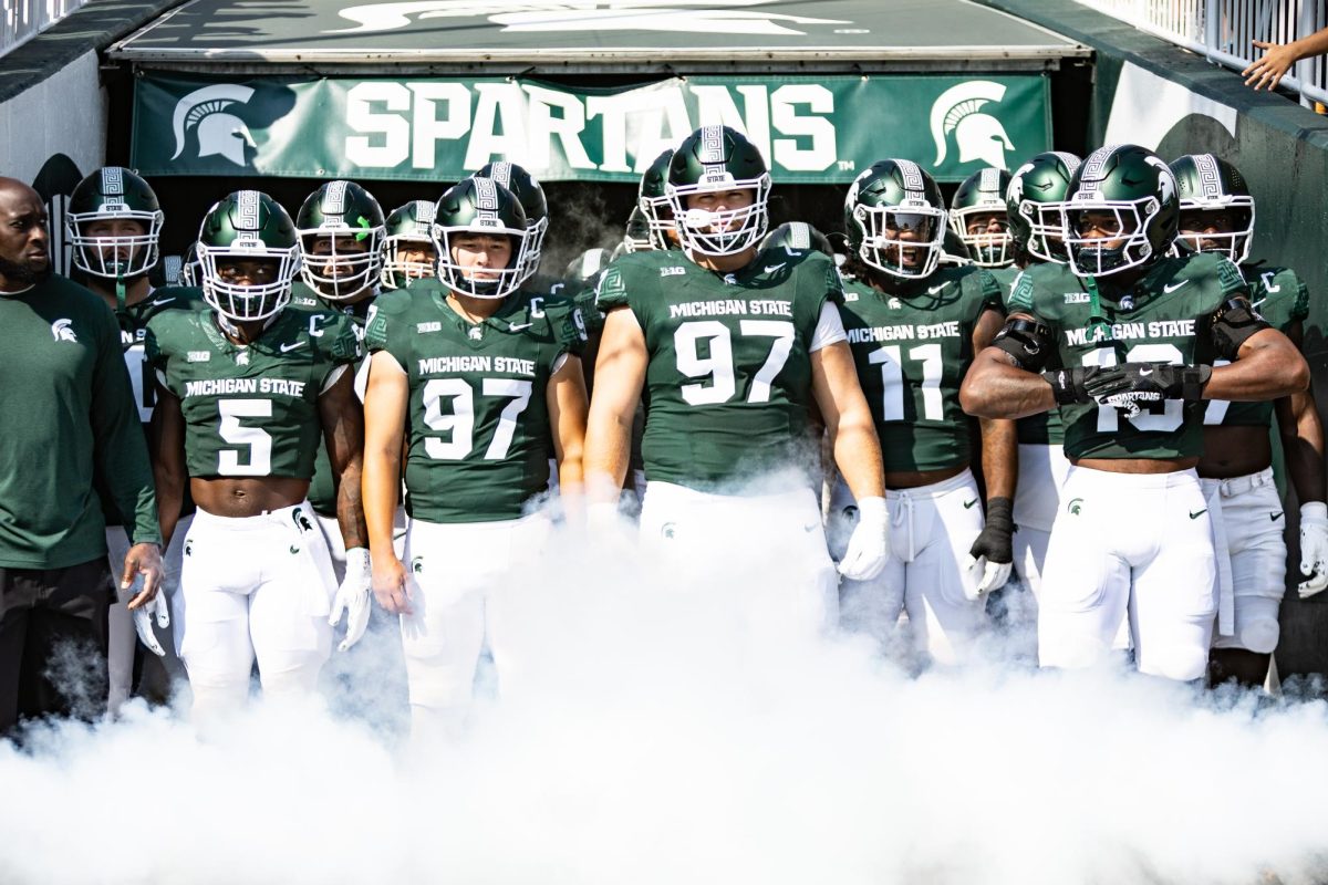 Michigan State football prepares to leave tunnel ahead of matchup versus Prairie View A&M