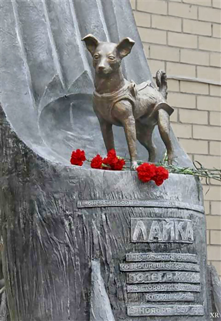 "(1957) ... memorial to 'Laika'" by x-ray delta one is licensed under CC BY-NC-SA 2.0. To view a copy of this license, visit https://creativecommons.org/licenses/by-nc-sa/2.0/?ref=openverse.