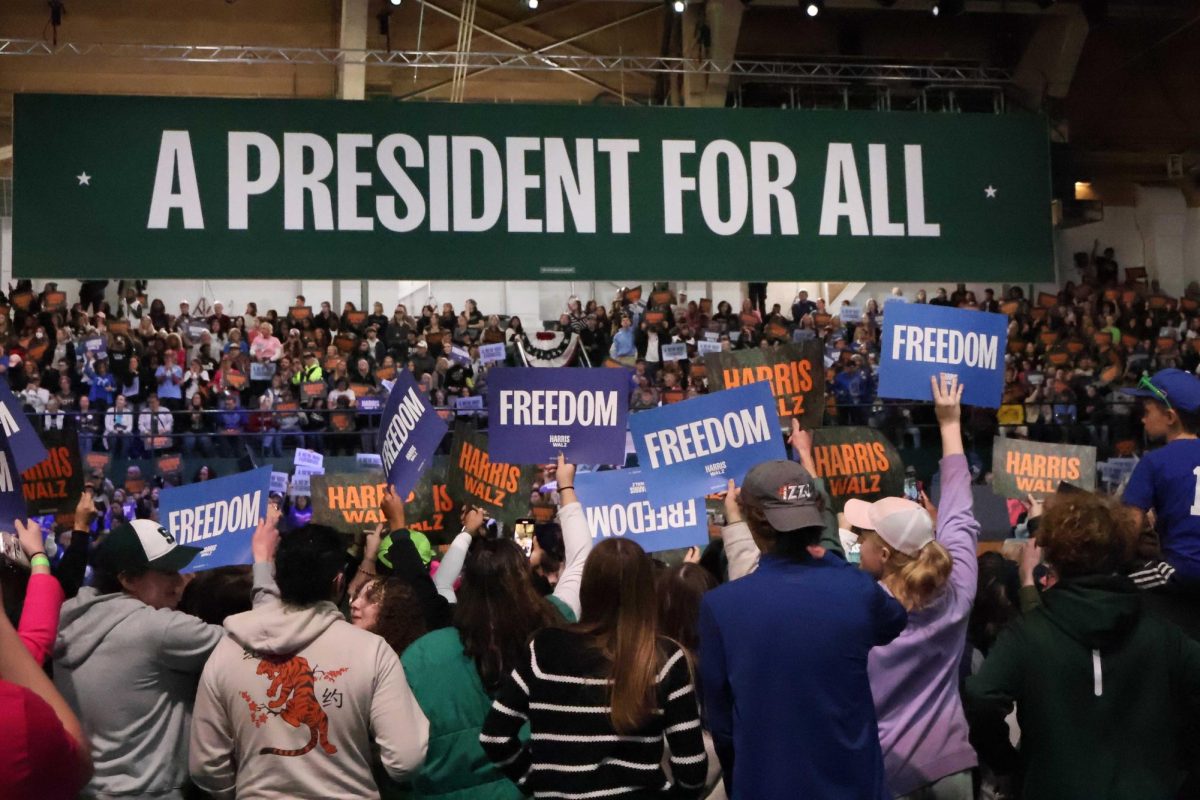 Vice President Kamala Harris holds campaign rally on MSU campus