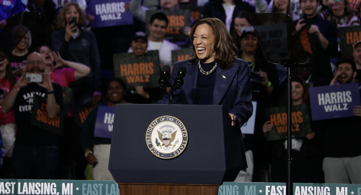 Vice President Kamala Harris holds campaign rally on MSU campus