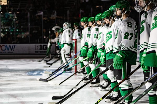 MSU hockey prepares for B1G battle with Penn State (East Lansing, Feb. 21 2025).